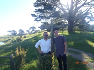 Dad and I at Hobbiton